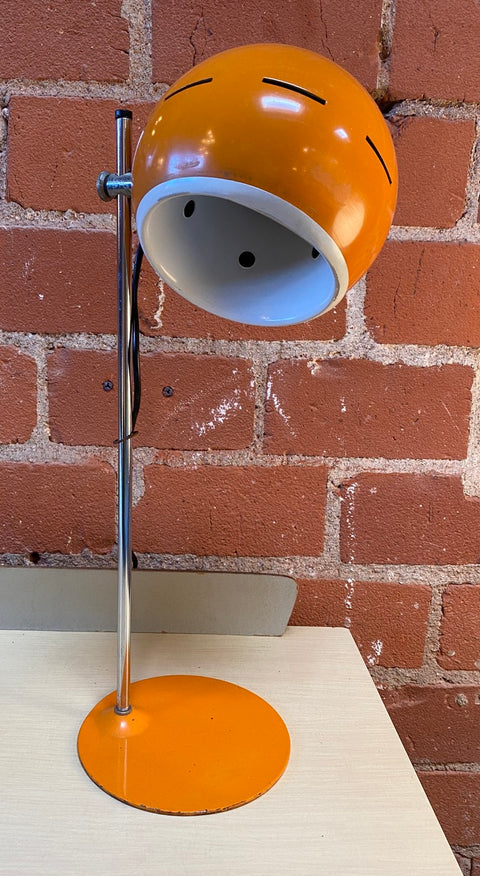 Space Age Orange Table Lamp, Italy, 1960s