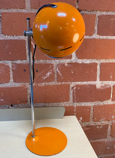 Space Age Orange Table Lamp, Italy, 1960s