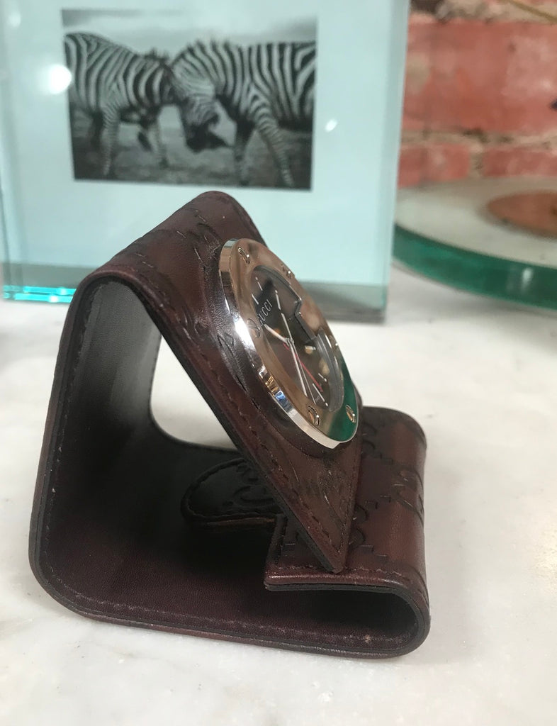 Gucci Guccissima Watch Case - Brown Travel, Accessories