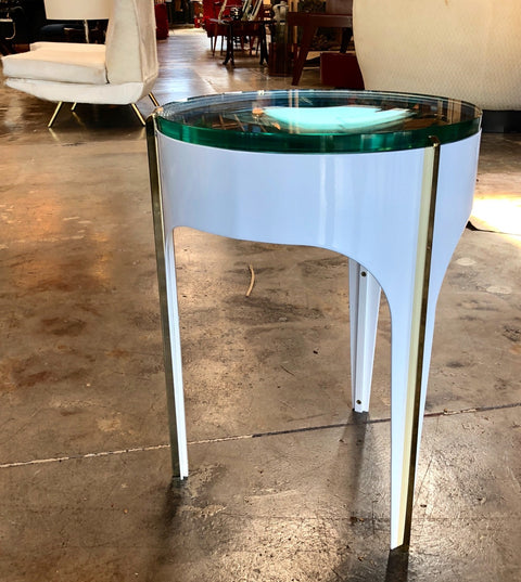 Ma 39's Custom Ivory Magnifying Lens End Table