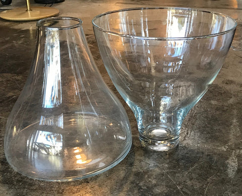 Set of Two Murano Glass Vases by Angelo Mangiarotti for Knoll, Italy 1960s