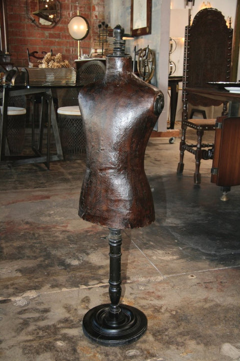 Italian 19th C. Leather Dress Model