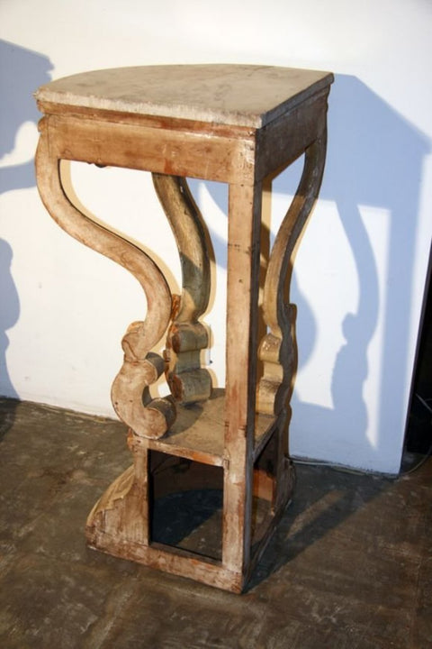 19th Century Italian Corner Consoles