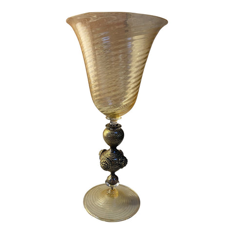 Vintage Decorative Italian Handcrafted Chalice 1970s